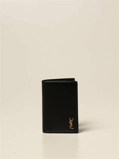 portafoglio uomo ysl|Portafoglio Saint Laurent in .